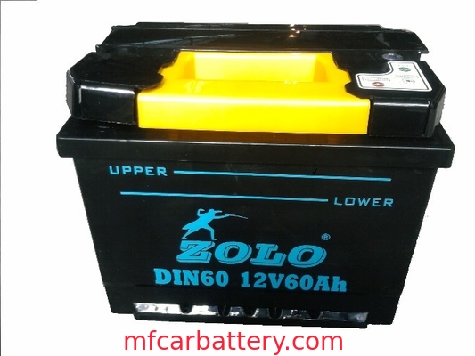 La batería automotriz/de coche, DIN60 60 AH 12v seca la batería cargada para Europa Skoda, Opel
